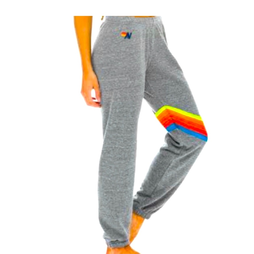 Aviator Nation Chevron Sweatpants -Grey